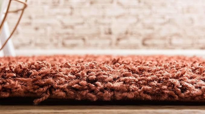 Unique Loom Solid Shag Collection Area Rug - Image 3