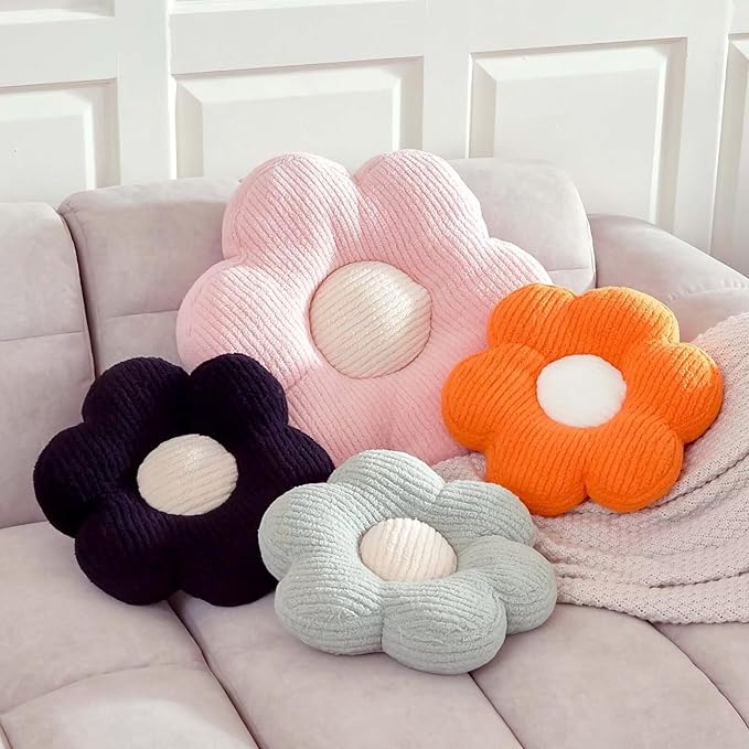 Kcvvcr Flower Pillow, Cute Daisy Decorative Pillow - Image 3