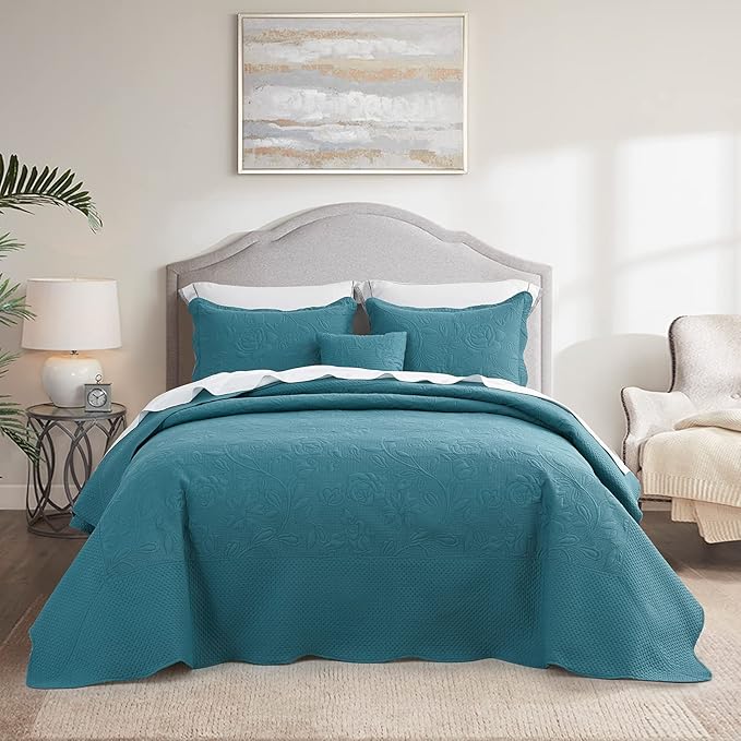 CHIXIN Oversized Bedspread Coverlet Set King Size by CHIXIN