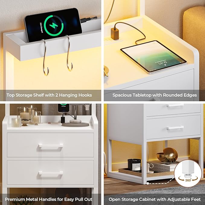 VIAGDO Nightstands Set of 2 - Image 7