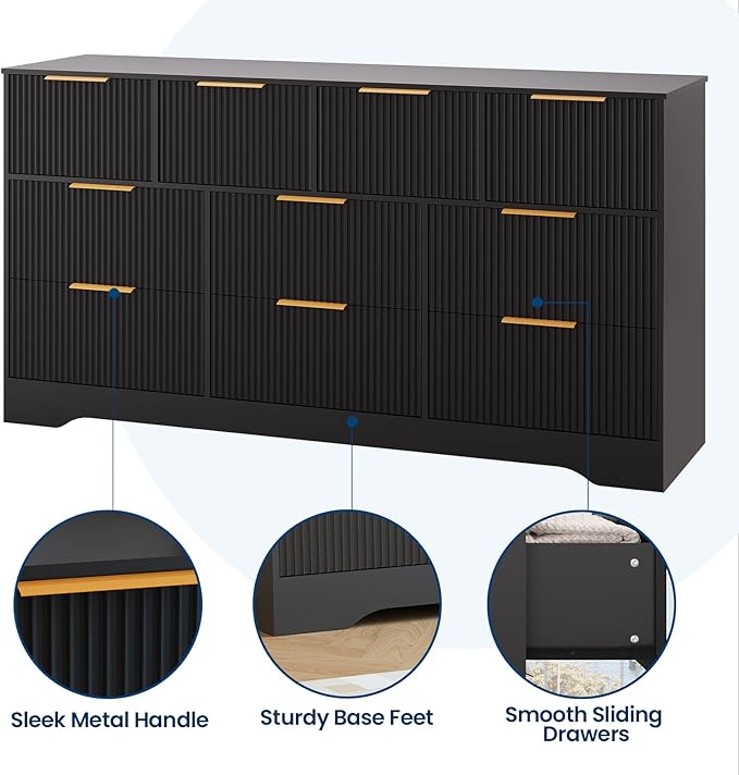 GarveeHome Fluted Dresser for Bedroom - Image 2
