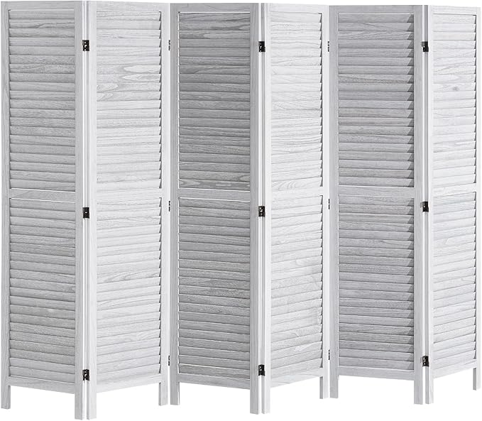VEVOR Wood Room Divider, 6 Panel Wood Folding Privacy Screen, 66.9 Inches Tall - Image 10