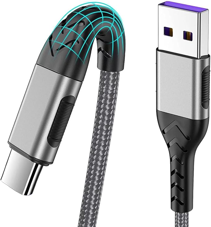 Durcord USB C Charger Cable, 6 Foot Type C Charger Premium Nylon Braided USB by Durcord