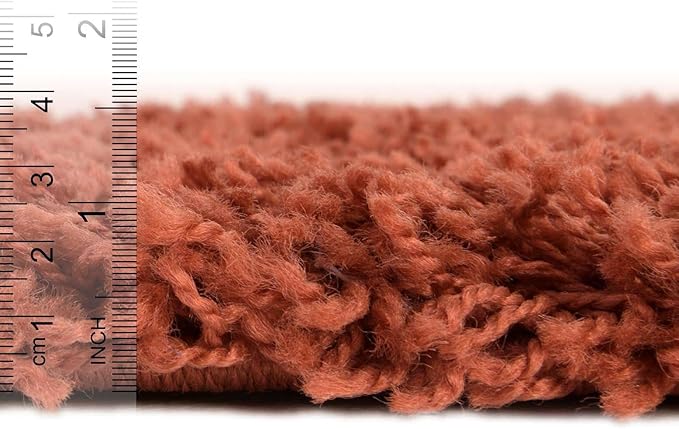 Unique Loom Solid Shag Collection Area Rug - Image 4