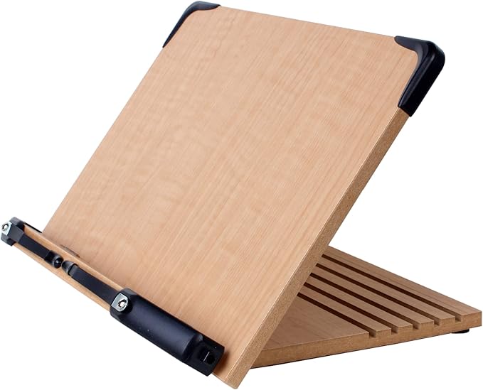 A+ Book Stand BS1500 11.8x8.5 Portable Adjustable Foldable Bookstand Holder by ABookStand