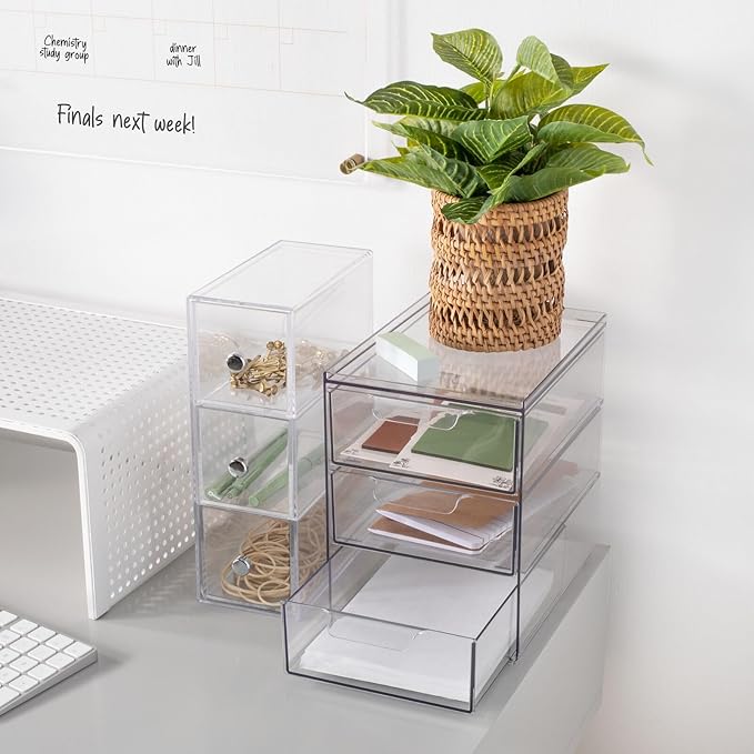 mDesign Plastic Stackable Organizer - Image 2