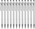 LINFANC 12 Pack Silver Ballpoint Pen by LINFANC