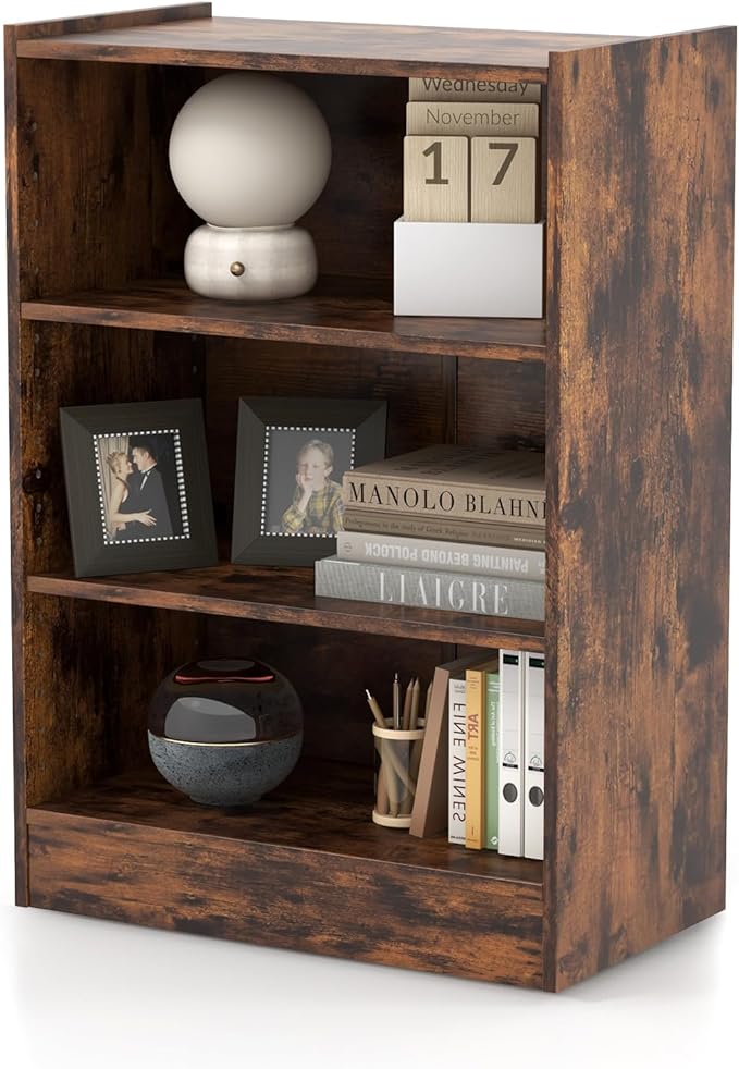 LOKO 3-Tier Open Bookcase, Modern 3-Cube Bookshelf by LOKO