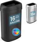 iTouchless 16 Gallon / 61 Liter Open Top Kitchen Trash Can & Recycle Bin by iTouchless