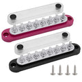 8 x M5 Studs Power Distribution Block Bus Bar 12V, Ampper 5.9" HD 120A Marine by Ampper