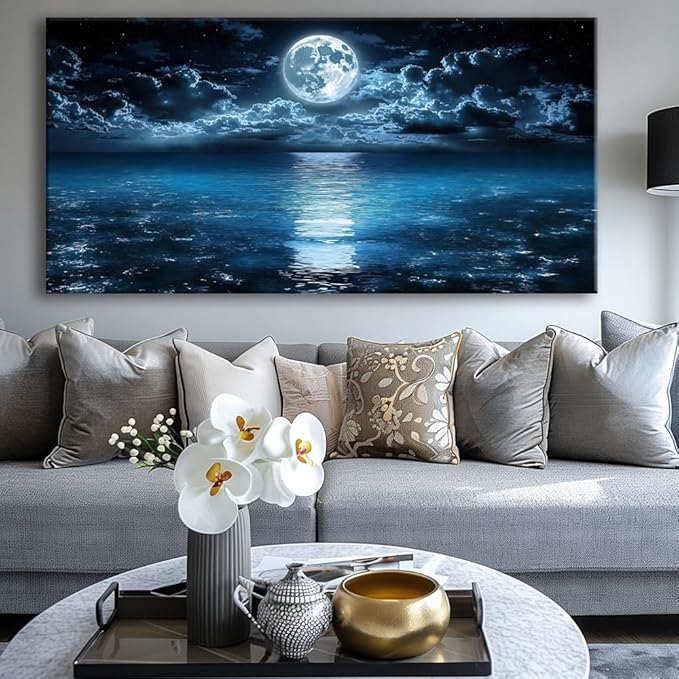 Big Moon Canvas Wall Art - Image 4