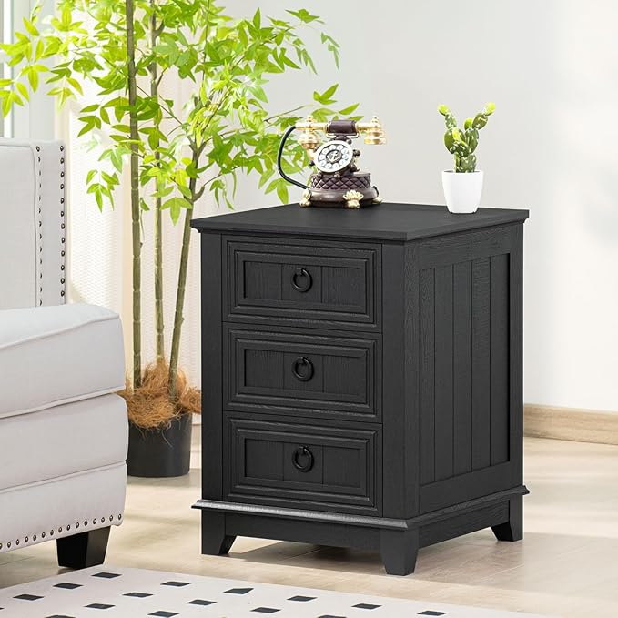 Farmhouse Night Stand Set of 2, Dresser - Image 8