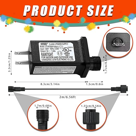 5V1A Class 2 Power Supply Replacement Model JT-DC050V1000-C LED Transformer - Image 3