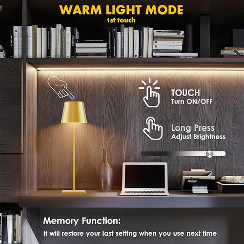 2-Pack LED Cordless Table Lamp - Image 2
