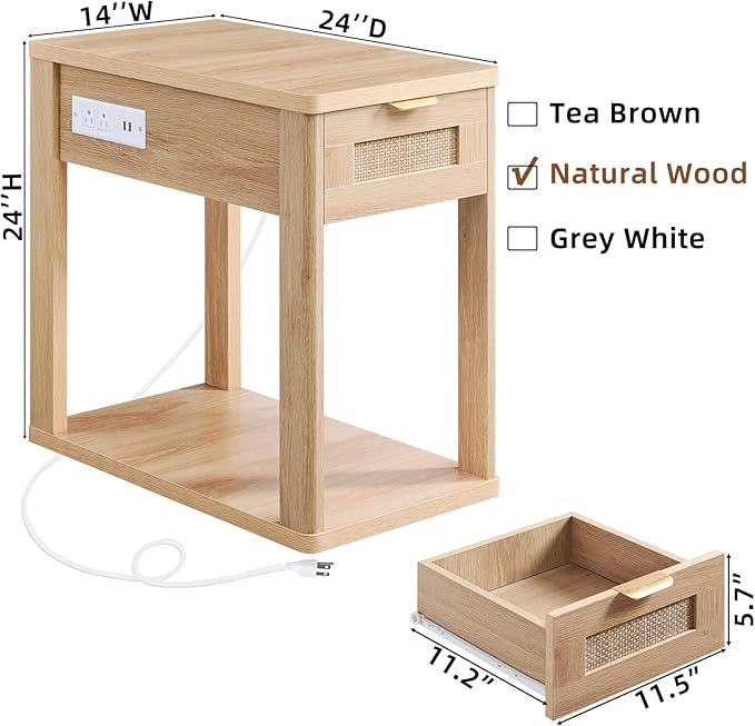LEYAOYAO Narrow Side Table - Image 3