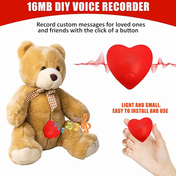 XLW 16min Voice Recorder, Personal Voice Message Recordable Sound Recorder - Image 5