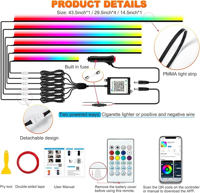 Jushope Acrylic LED Lights - Image 7