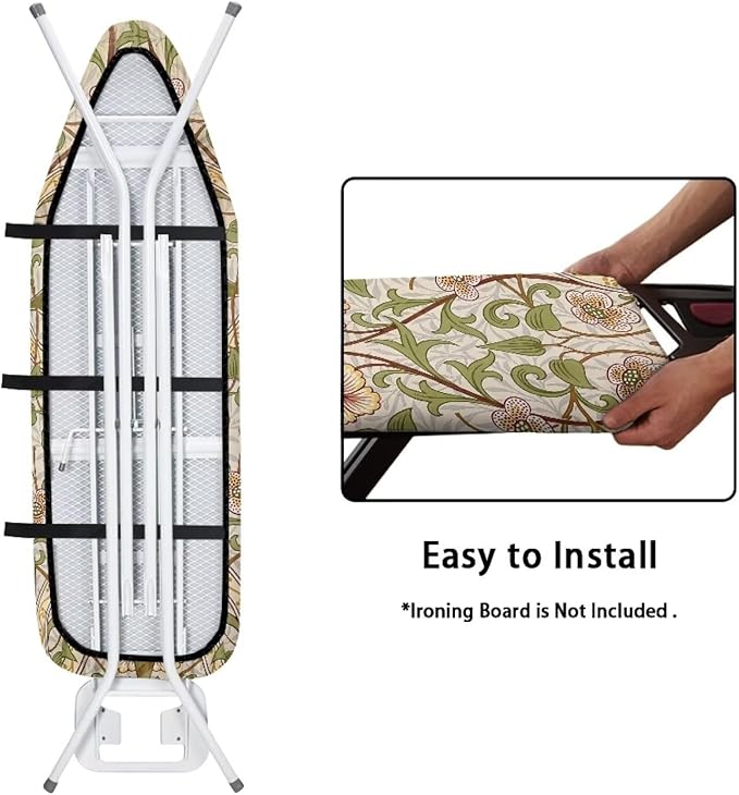 ZCFYGDX William Morris Art Ironing Board Covers, Stain Resistant & Anti-Scorch - Image 4