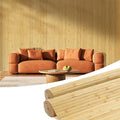 OUZUGIE 2 Pack 96x48 Inch Natural Bamboo Wall Panel – Natural Pole Wrap Paneling by OUZUGIE