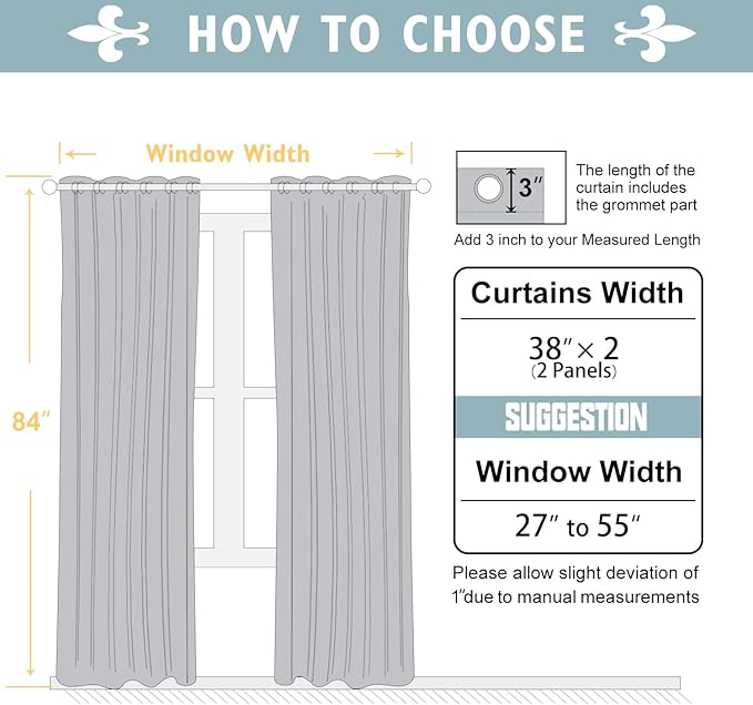 ChrisDowa 100% Blackout Curtains 84 inch Long - Image 5