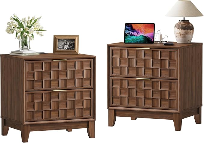 COLAMY Night Stand Set of 2, Nightstand by COLAMYHOME