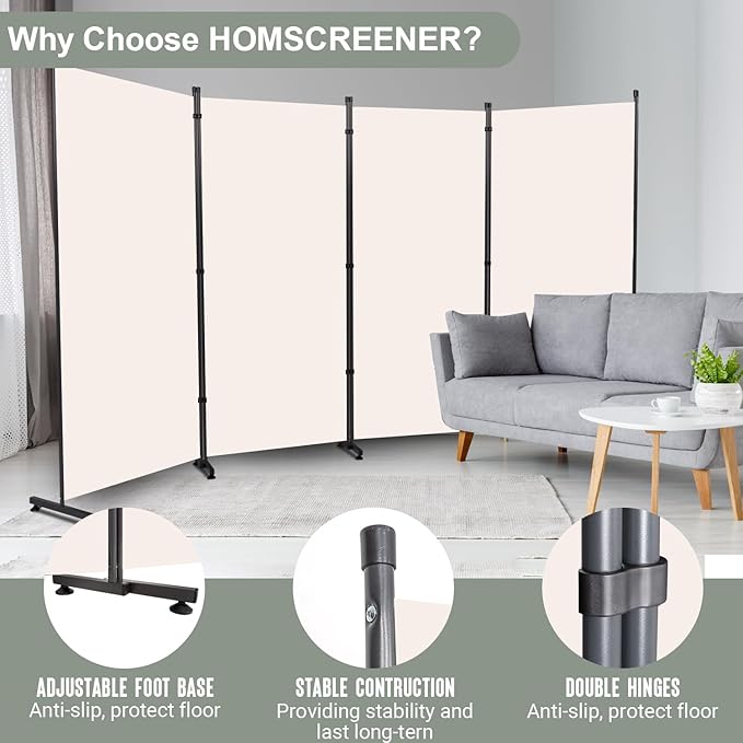 Room Divider Folding Privacy Screens - Image 2
