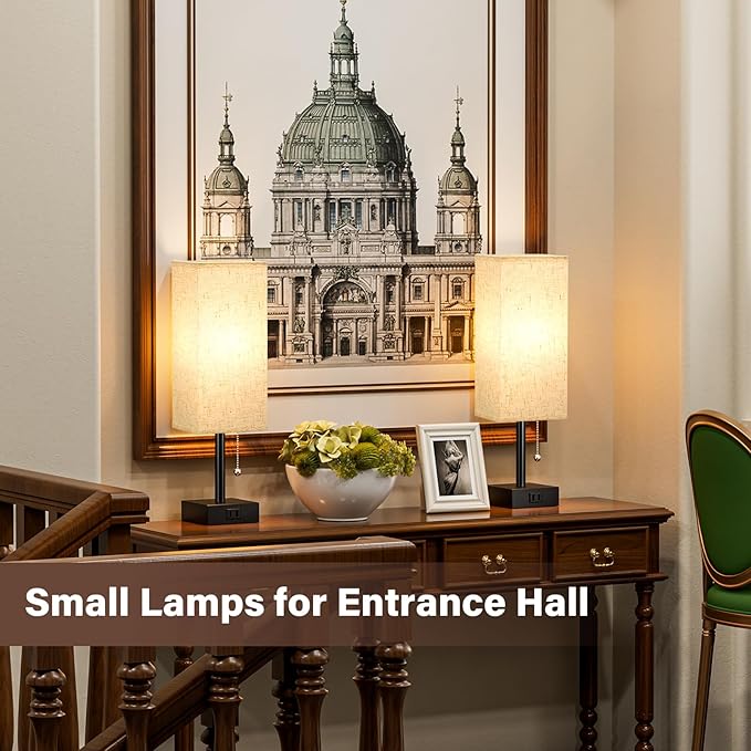 Bedside Table Lamps for Bedroom Set of 2 - Image 5
