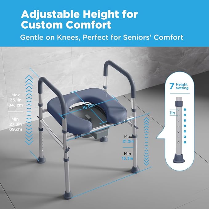 Bedside Commode for Seniors, FSA/HSA Eligible Bedside Toilet - Image 3