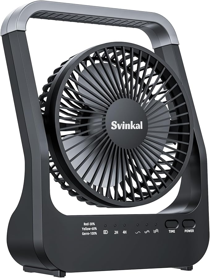 Svinkal Battery Powered Fan, 10000mah Portable Desk Fan by FocusedUSBsmallappliances