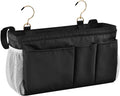 KOPIRIT Black Bedside Caddy Storage Bag Bedside Organizer by KOPIRIT
