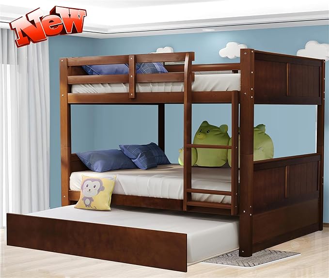 Upgraded Version Best Full Over Full Bunk Bed by Unknown