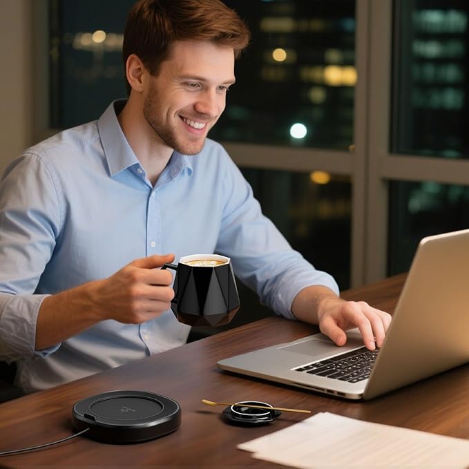 You're Awesome Coffee Mug Warmer Set, Smart Electric Coffee Cup Warmer - Image 4