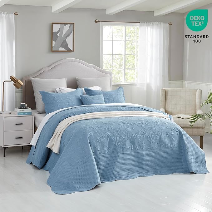 CHIXIN Oversized Bedspread Coverlet Set King Size - Image 2