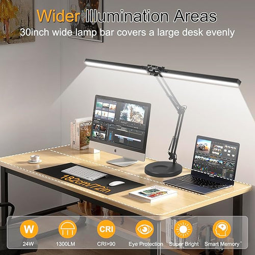 2-in-1 LED Desk Lamp, 24W Brightestwith Table Lamp - Image 2