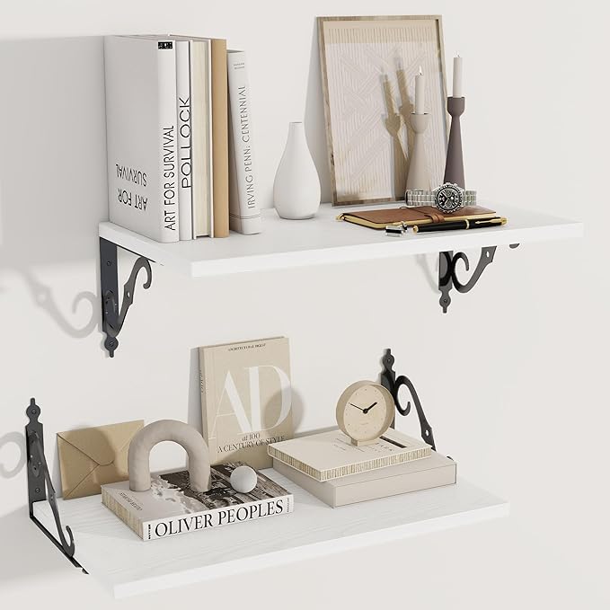 Dreamland Deep Floating Shelves, Wide Display Shelf Wall Mounted by Dreamland