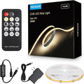 COB LED Strip Light with Remote, 3000K Dimmable, Warm White LED Lights by Unknown