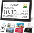 10.1" Large Digital Clock with Date and Day by Mesqool