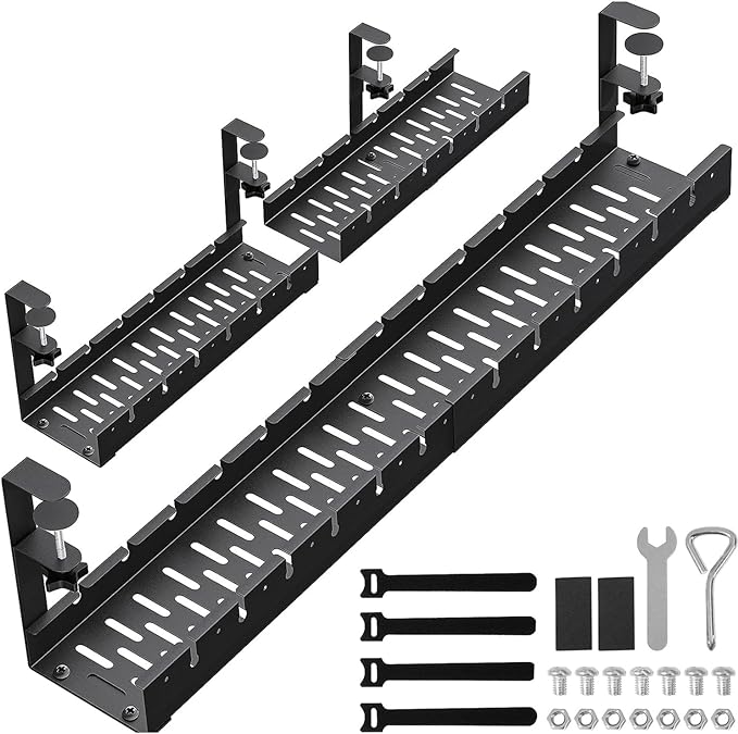 31Inch Extendable Under Desk Cable Management Tray, 31 Inch x 4.33 Inch by Unknown