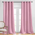 NICETOWN Crystal Pink Blackout Curtains 102 inch Length, Grommet Energy Saving by NICETOWN