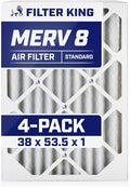 Filter King 38x53.5x1 Air Filter | 4-PACK | MERV 8 HVAC Pleated A/C Furnace by FilterKing
