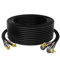 RCA Cable 3 FT, 90 Degree Right Angle 2RCA to 2RCA Stereo Audio Cable, Zinc by Mygatti