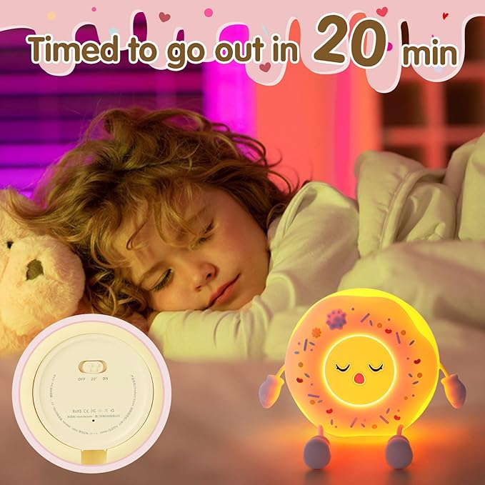 QANYI Donut Lover Light, Rechargeable Novelty Donut Lamp - Image 5
