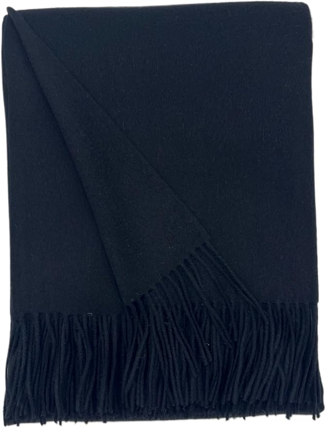 Alashan Cashmere Blend Ripple Finish Woven Throw by Alashan