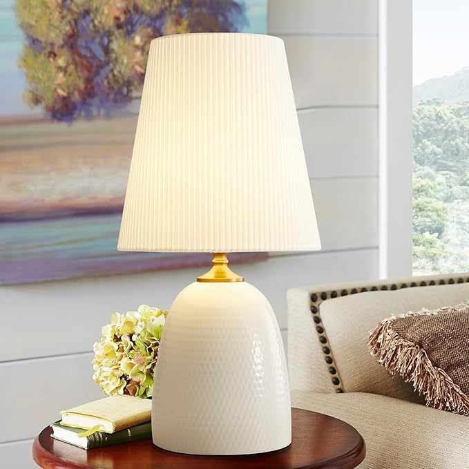 Modern Textured Ceramic Table Lamps 22.75In - Image 2