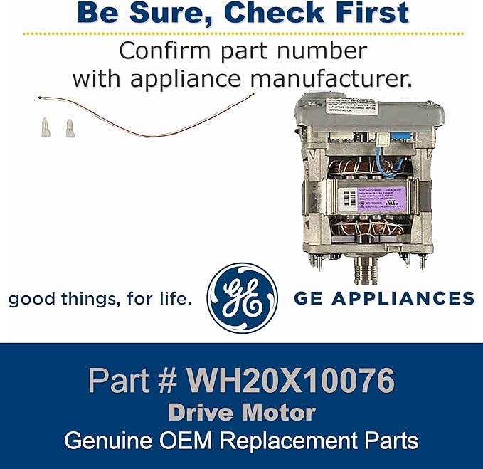 GE WH20X10076 Genuine OEM Motor & Inverter Assembly - Image 3