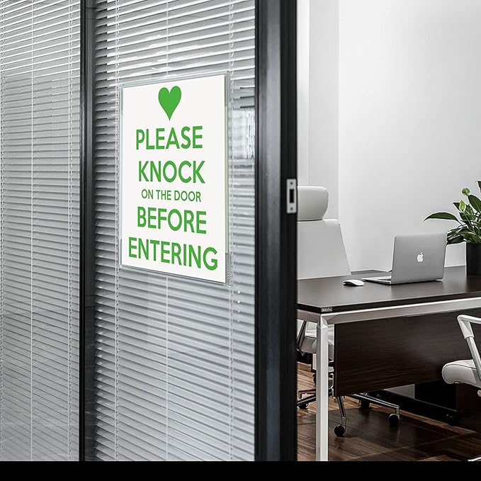Dingelex Acrylic 8.5x11 Sign Holder Wall Mount, Acrylic Wall Frame Plastic Wall - Image 5