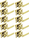 Mengico 10 Pack Gold Privacy Lever Door Handle Interior by Mengico