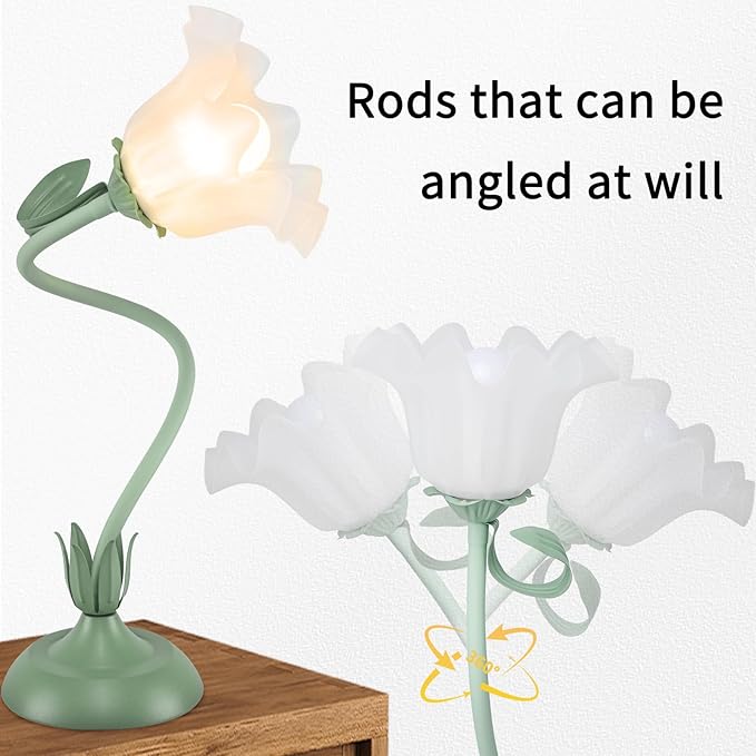 Cute Flower Desk Lamp, 3 Color Temperature Table Lamp - Image 2