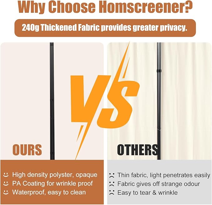 Room Divider Folding Privacy Screens - Image 2