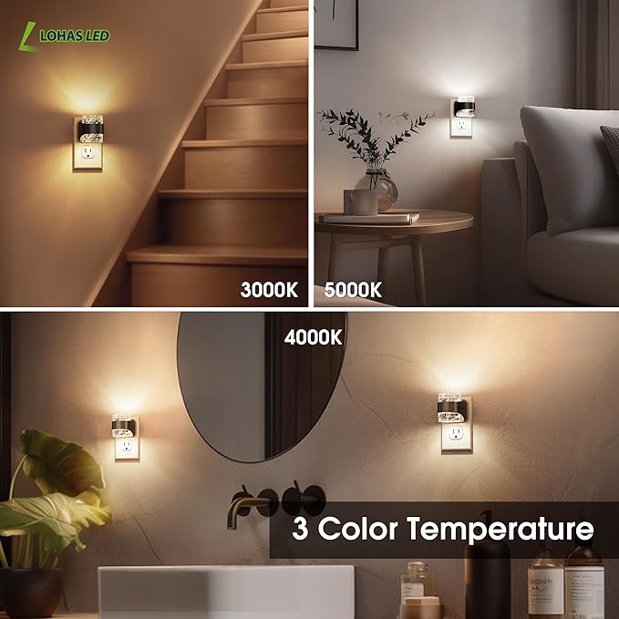 L LOHAS LED Night Light, Bubble Night Lights Plug into Wall, 2 Pack - Image 7